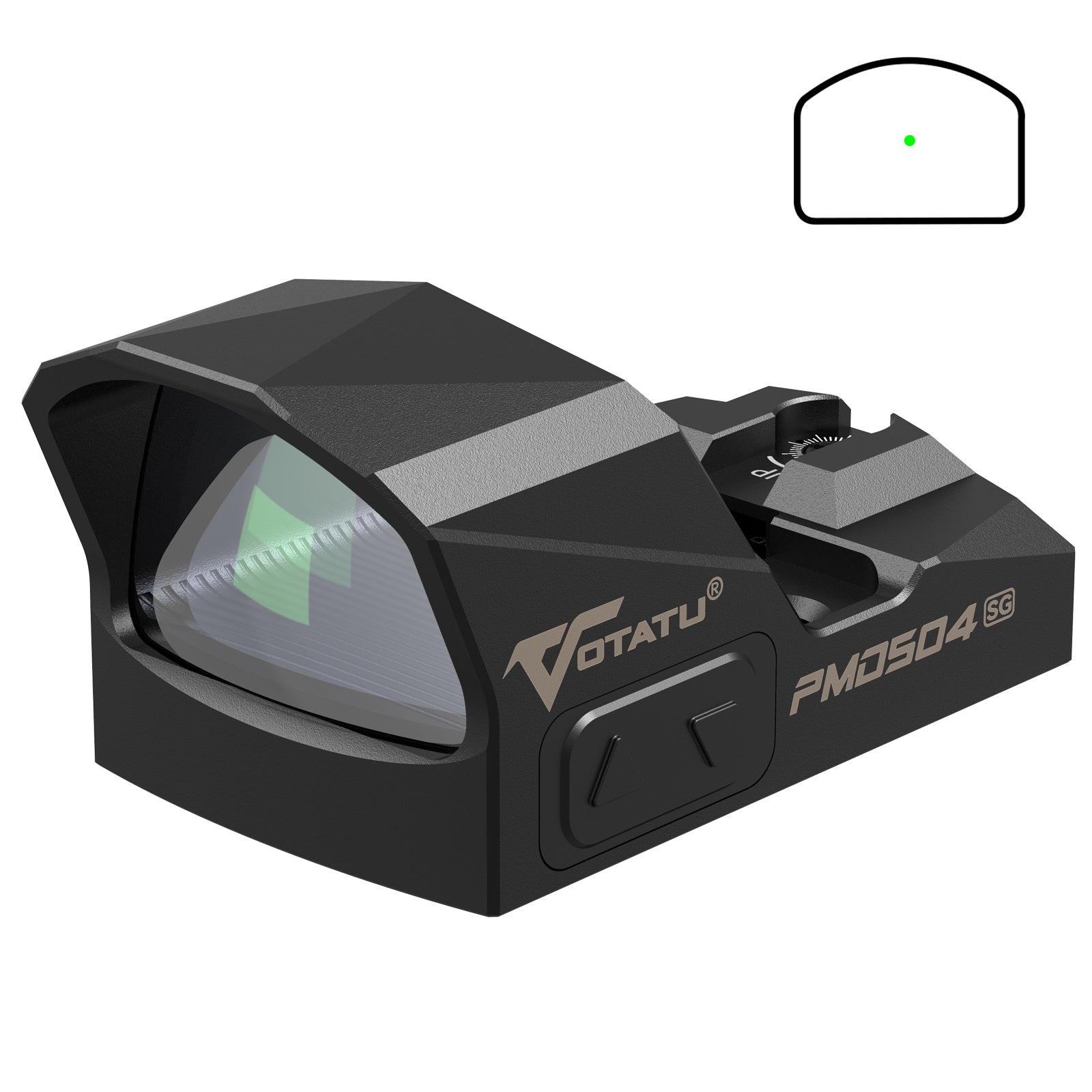 VOTATU PMD504-SG 3MOA Micro Green Dot Sight | RMR Footprint Compatible