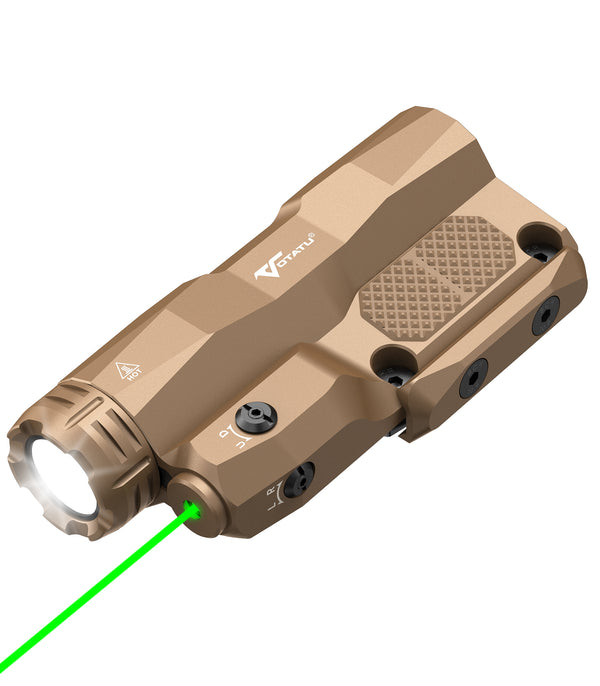 VOTATU M6L-G Picatinny/Mlok Flashlight Laser Combo Built-in Touch Pad Switch, Tan