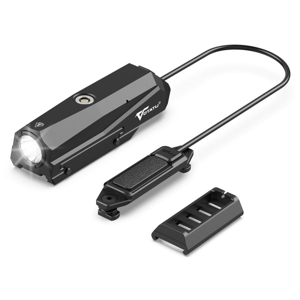 VOTATU PL50S Rechargeable Picatinny Flashlight with Pressure Switch