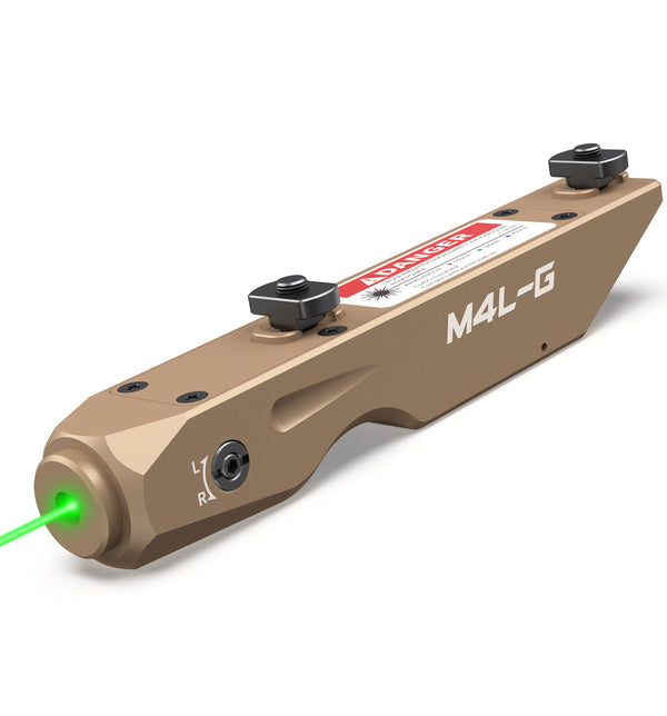 Votatu M4L-G Green Laser Sight Compatible with M-Lok Rail Surface, Tan