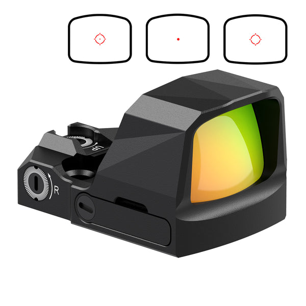 Votatu PMD505-R Multi-Reticle Micro Red Dot Sight Compatible with RMS/RMSc Slide Cut