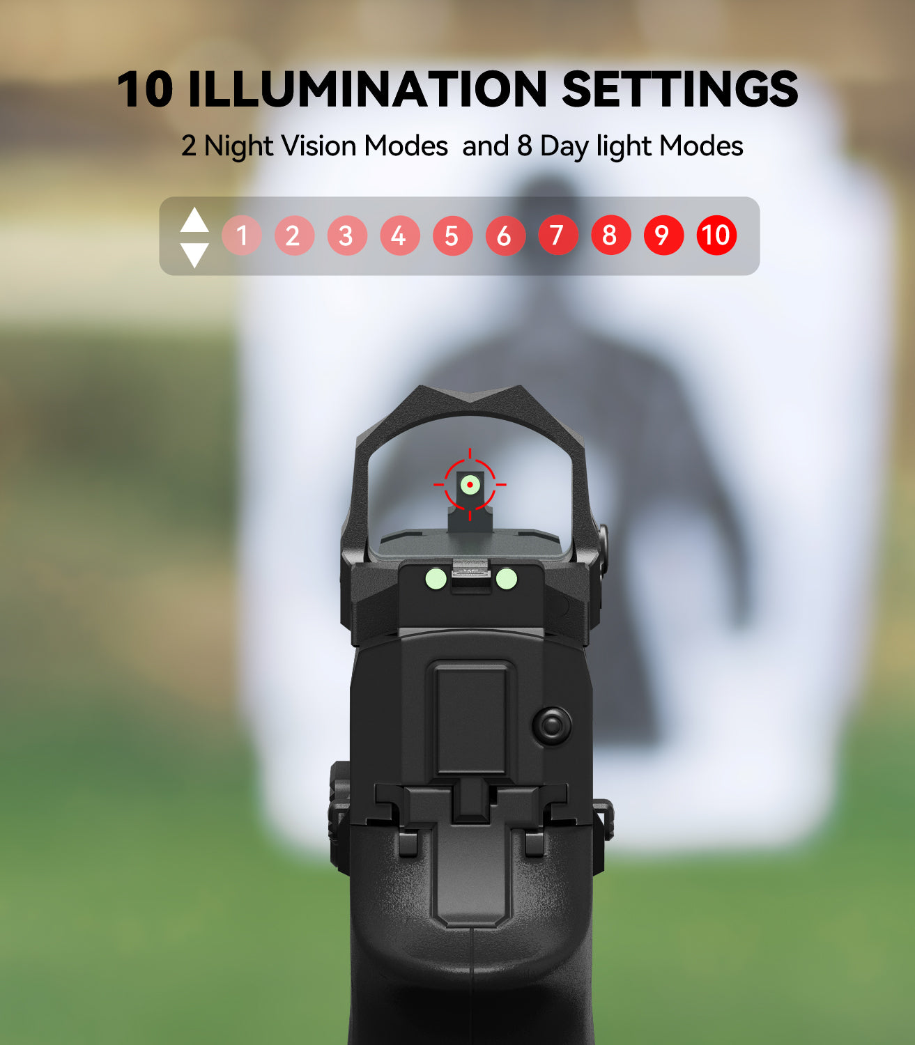 VOTATU PMD506-R Multiple Reticle Red Dot Sight for Doctor