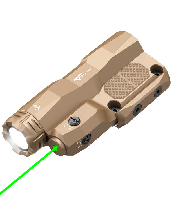 VOTATU M6L-G Picatinny/Mlok Flashlight Laser Combo Built-in Touch Pad Switch, Tan