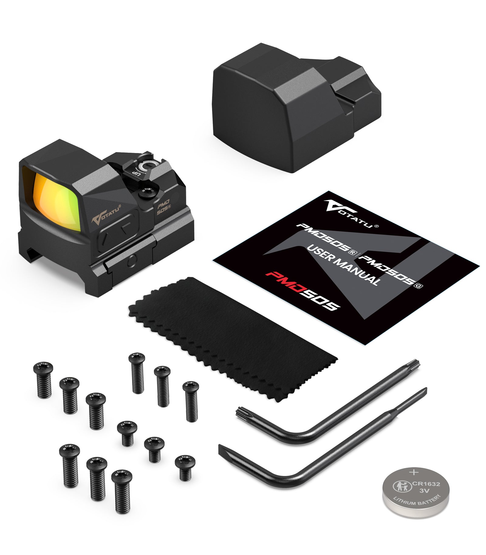 Votatu PMD505-R Multi-Reticle Micro Red Dot Sight Compatible with