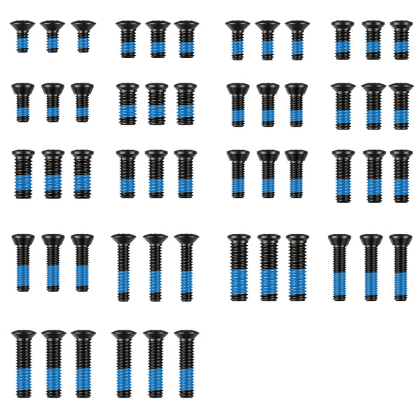 VOTATU Red Dot Sight Mounting Screws Set – 18 Sets Compatibel with RMR Screws Include #6-32, #4-40, #6-40, M3 M3.5 M4,Gunsmithing Screws 3 Pcs in Each Set with DIY Options for Pistol Optics Mounting