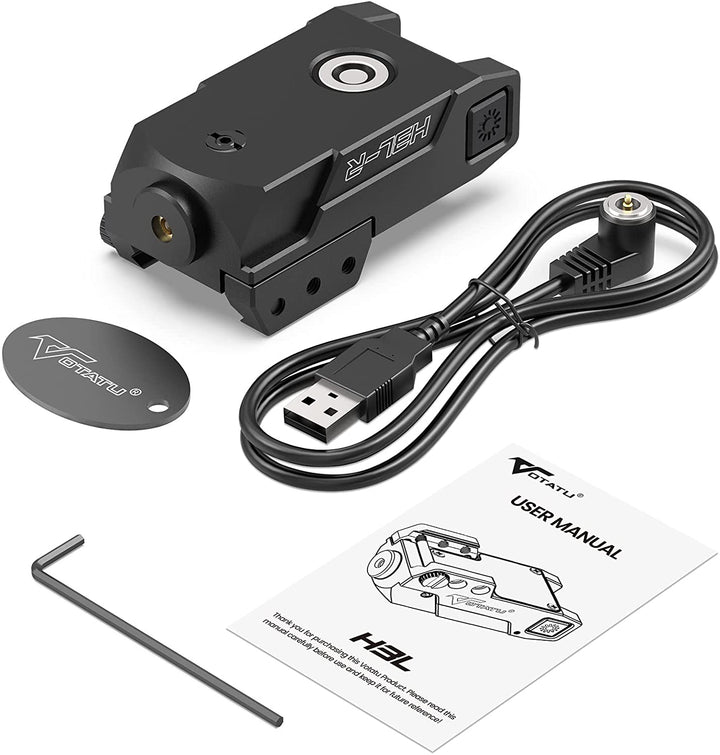 Mini Laser Sight VOTATU H3L Compact Laser Sight | Red Green Blue Beam | Picatinny Weaver ...